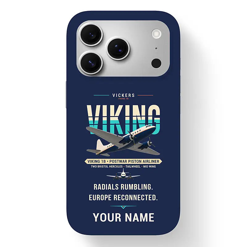 Vickers Viking 1B - Original + Name - MagSafe iPhone 17 Pro - Navy Blue
