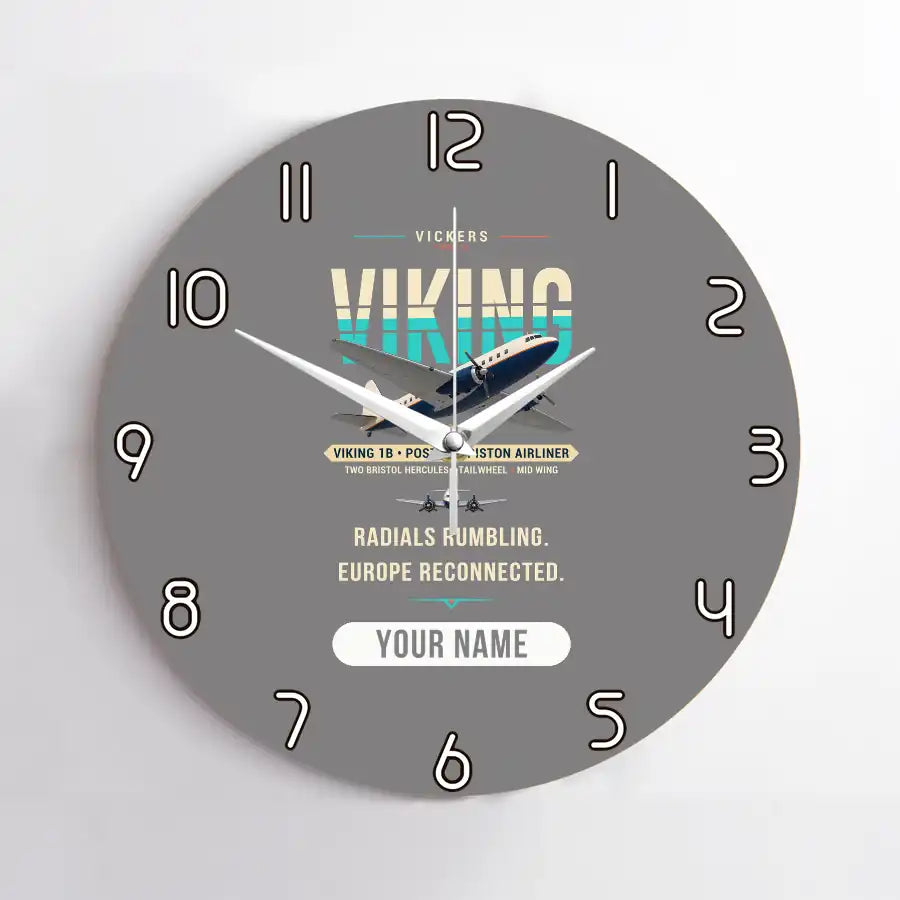 Vickers Viking 1B - Original + Name - No Frame - Gray