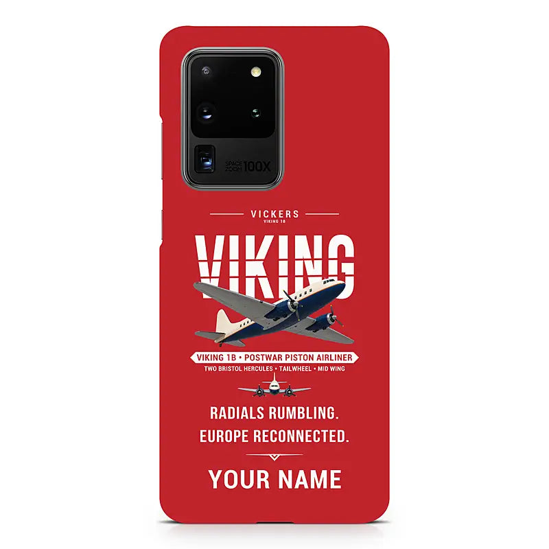 Vickers Viking 1B - Original + Name - Samsung Case - Red
