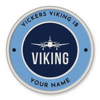 Thumbnail for Vickers Viking 1B Patches - Circle + Name - Sky Navy