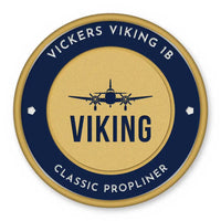 Thumbnail for Vickers Viking 1B Patches - Circle - Navy Gold