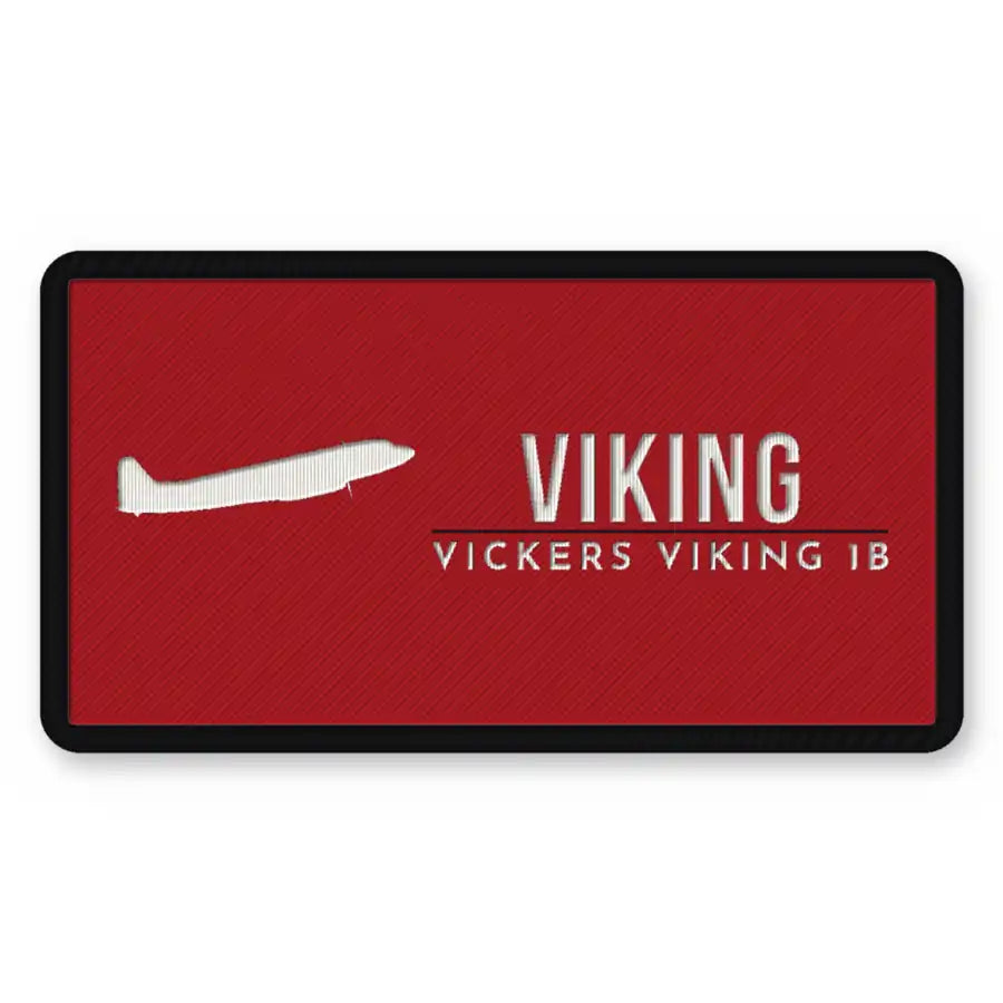 Vickers Viking 1B Patches - Rectangle - Red White