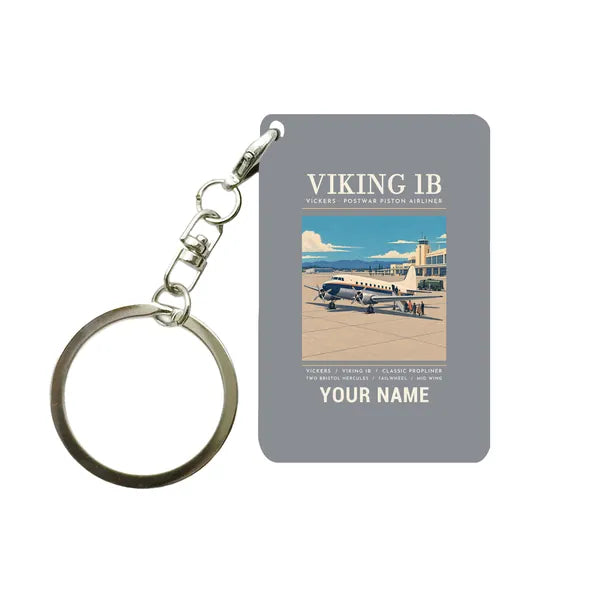 Vickers Viking 1B - Poster + Name - Key Chain - Gray
