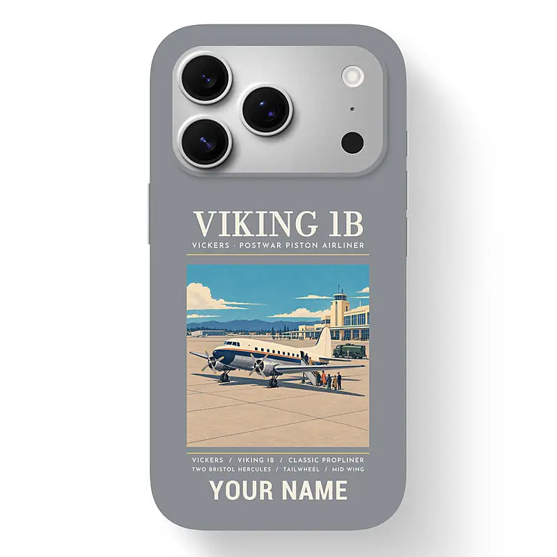 Vickers Viking 1B - Poster + Name - MagSafe iPhone 17 Pro - Gray
