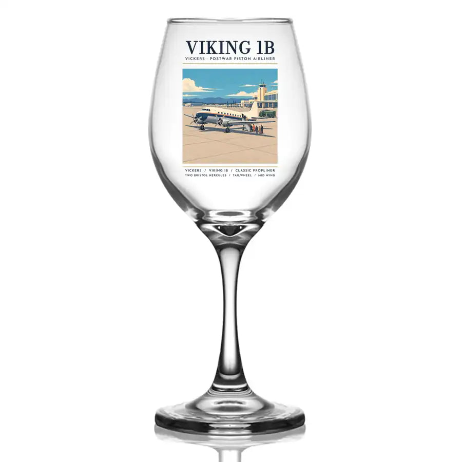 Vickers Viking 1B - Poster - Wine Glass