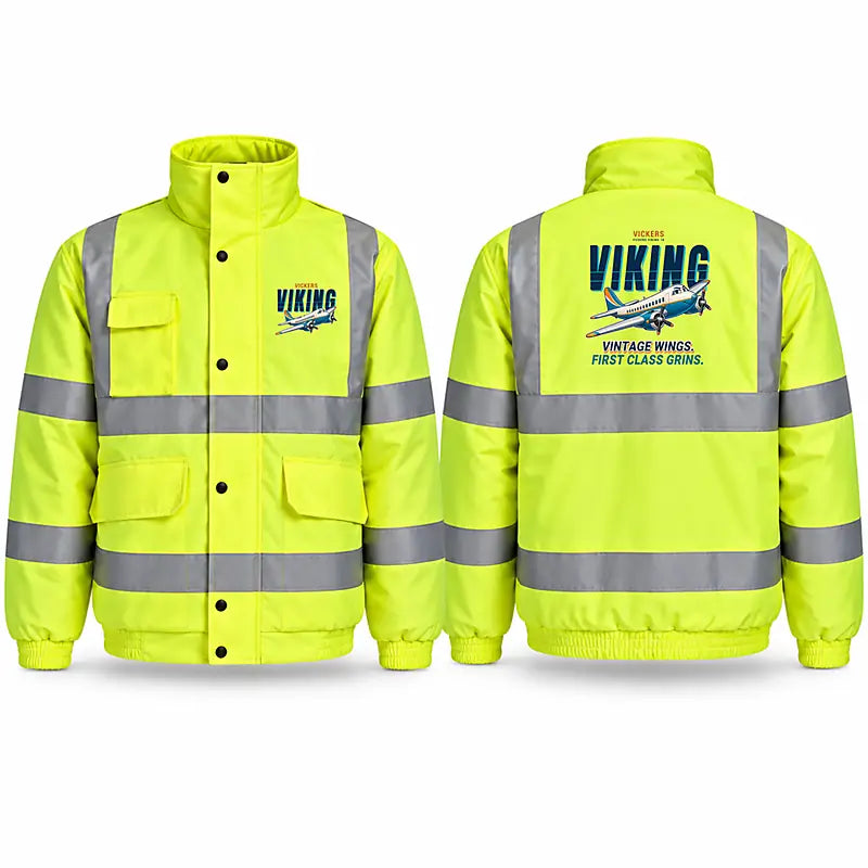Vickers Viking 1B Reflective Winter Jackets - Cartoon - Fluorescent Yellow