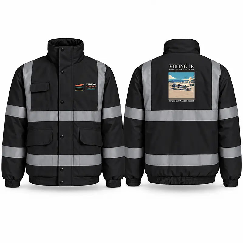 Vickers Viking 1B Reflective Winter Jackets - Poster - Black