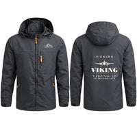 Thumbnail for Vickers Viking 1B Stylish Jackets - Hooded Windbreaker - Heritage - Charcoal