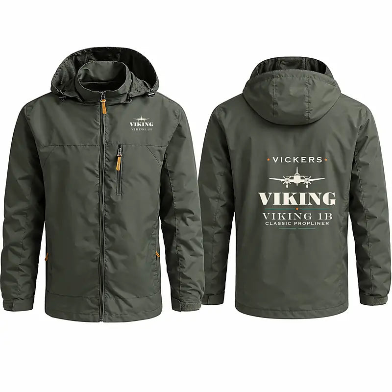 Vickers Viking 1B Stylish Jackets - Hooded Windbreaker - Heritage - Olive Green