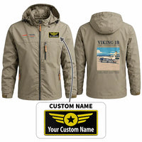 Thumbnail for Vickers Viking 1B Stylish Jackets - Hooded Windbreaker - Poster + Name - Khaki