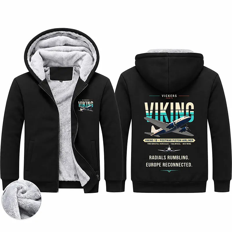 Vickers Viking 1B Zipped Sweatshirts - Original - Black