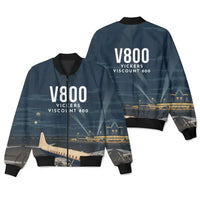 Thumbnail for Vickers Viscount 800 3D All-Over Print Clothing - Bomber Jacket - 3D