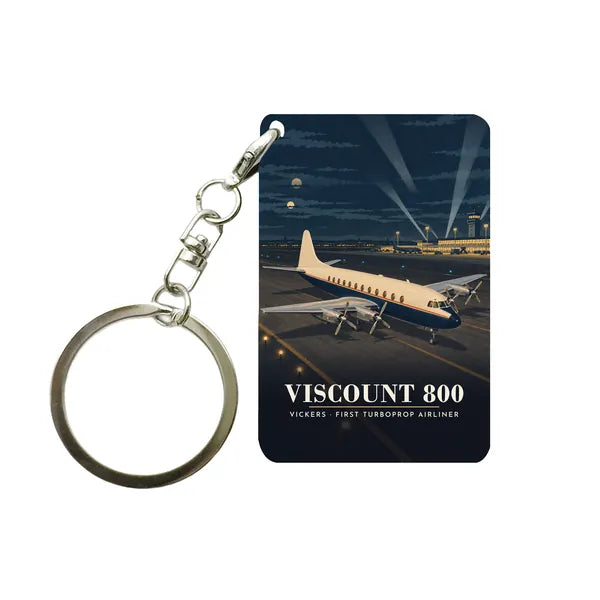 Vickers Viscount 800 - 3D - Key Chain - Full Print