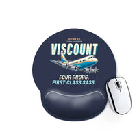 Thumbnail for Vickers Viscount 800 - Cartoon - Ergonomic Mouse Pad - Navy Blue