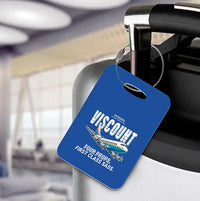 Thumbnail for Vickers Viscount 800 - Cartoon - Luggage Tag - Blue