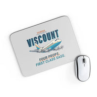 Thumbnail for Vickers Viscount 800 - Cartoon - Mouse Pad - Light Gray