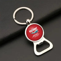 Thumbnail for Vickers Viscount 800 - Cartoon + Name - Bottle Opener Key Chain - Red