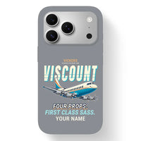 Thumbnail for Vickers Viscount 800 - Cartoon + Name - MagSafe iPhone 17 Pro - Gray
