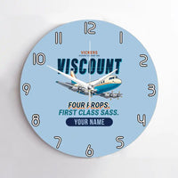 Thumbnail for Vickers Viscount 800 - Cartoon + Name - No Frame - Light Blue