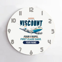 Thumbnail for Vickers Viscount 800 - Cartoon + Name - No Frame - White