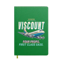 Thumbnail for Vickers Viscount 800 - Cartoon - Notebook - Green