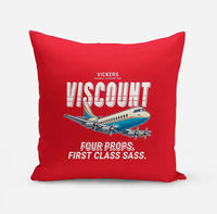 Thumbnail for Vickers Viscount 800 - Cartoon - Pillow - Red