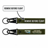 Thumbnail for Vickers Viscount 800 Hawk-Shaped Key Chains - Dark Green - Cartoon - Remove Before Flight