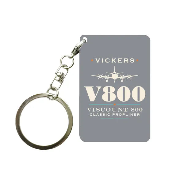 Vickers Viscount 800 - Heritage - Key Chain - Gray