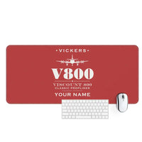 Thumbnail for Vickers Viscount 800 - Heritage + Name - Desk Mat - Red