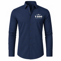 Thumbnail for Vickers Viscount 800 - Long Sleeve Shirt - Heritage - Dark Blue
