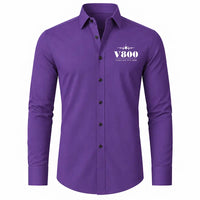 Thumbnail for Vickers Viscount 800 - Long Sleeve Shirt - Heritage - Purple