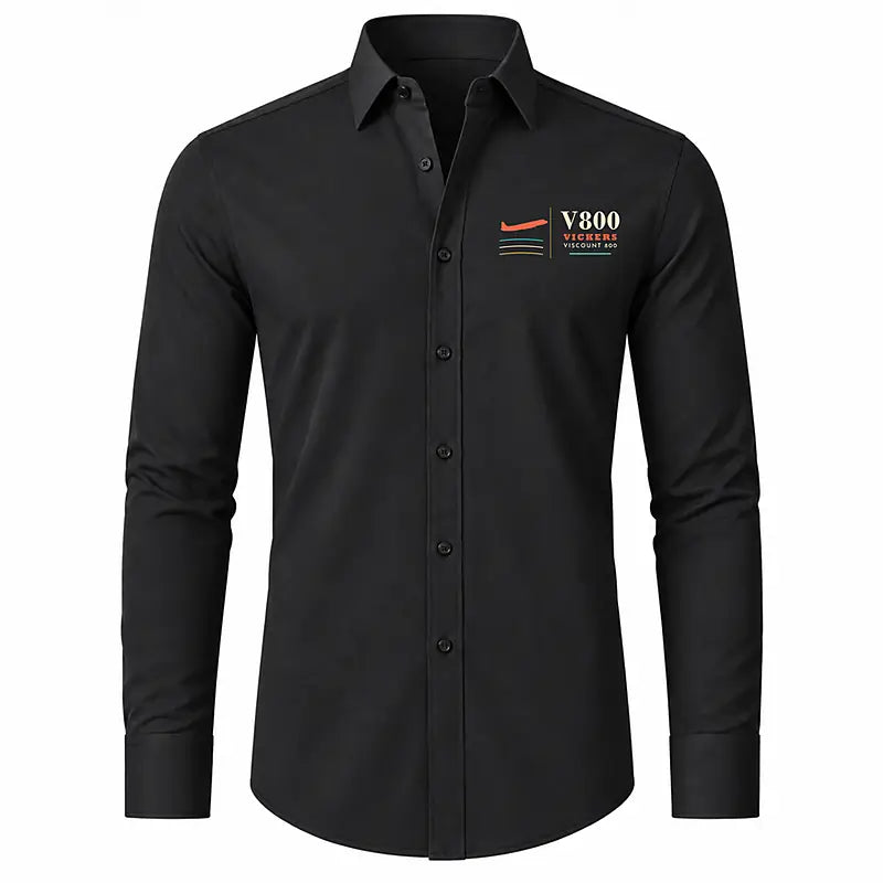 Vickers Viscount 800 - Long Sleeve Shirt - Poster - Black