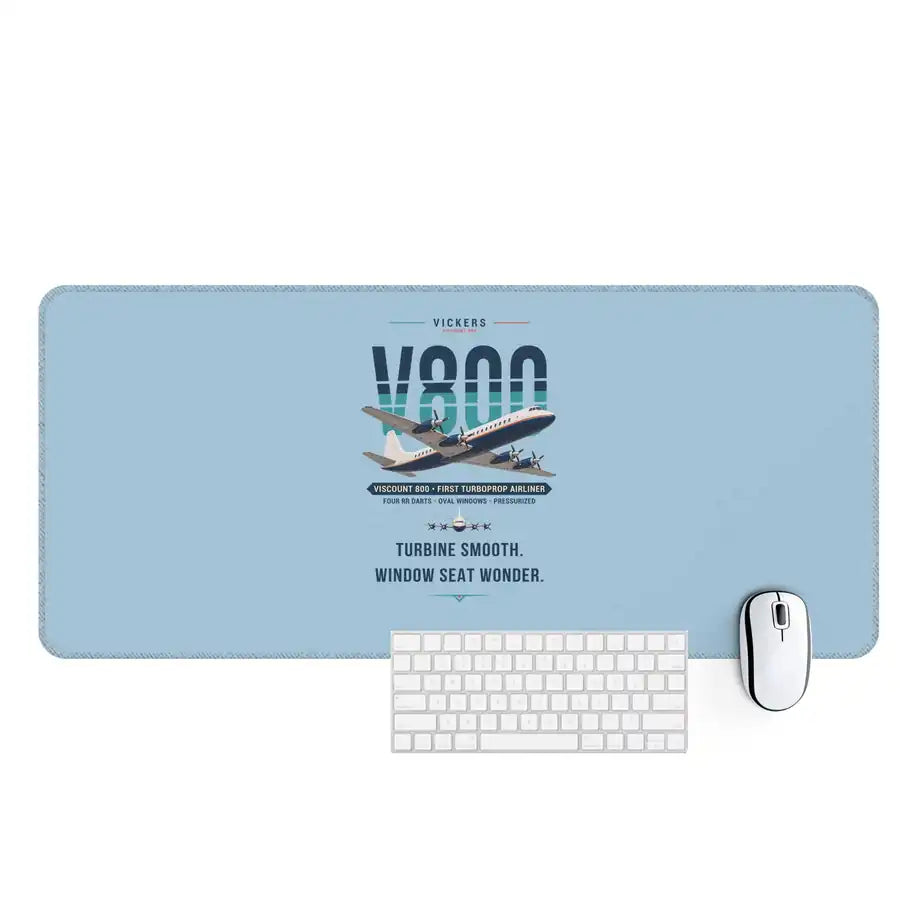Vickers Viscount 800 - Original - Desk Mat - Light Blue
