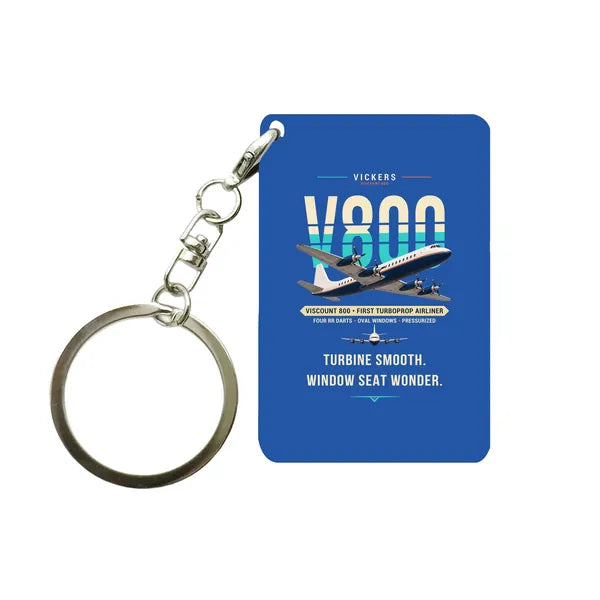 Vickers Viscount 800 - Original - Key Chain - Blue