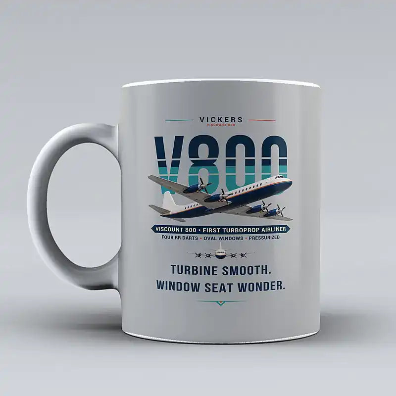 Vickers Viscount 800 - Original - Mug - Light Gray