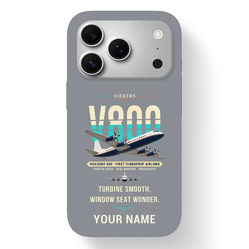 Vickers Viscount 800 - Original + Name - MagSafe iPhone 17 Pro - Gray