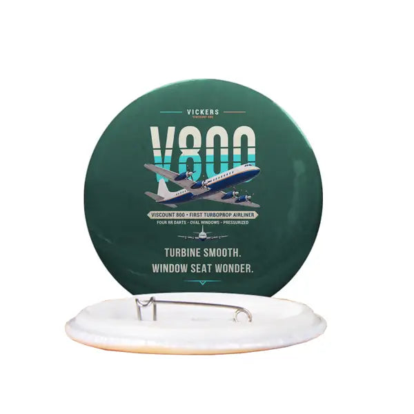 Vickers Viscount 800 - Original - Pin - Dark Green
