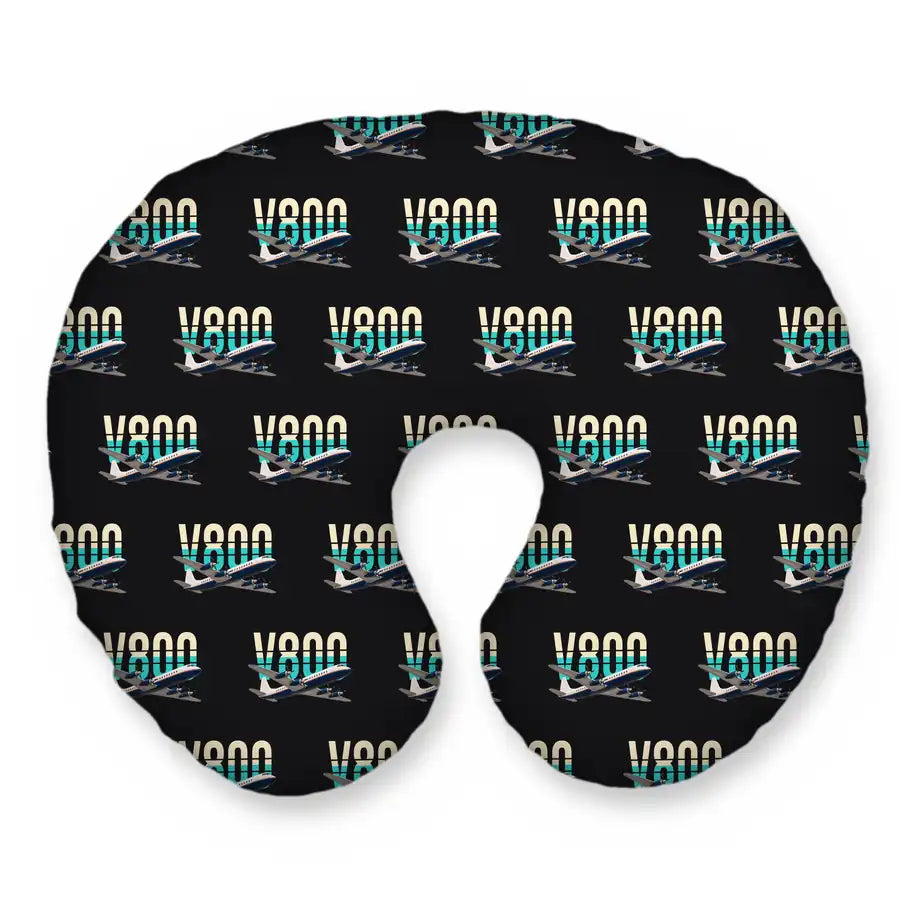Vickers Viscount 800 - Original Seamless - Travel Pillow - Black