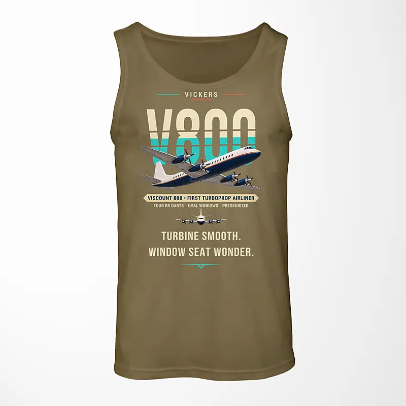 Vickers Viscount 800 - Original - Tank Top - Green Army