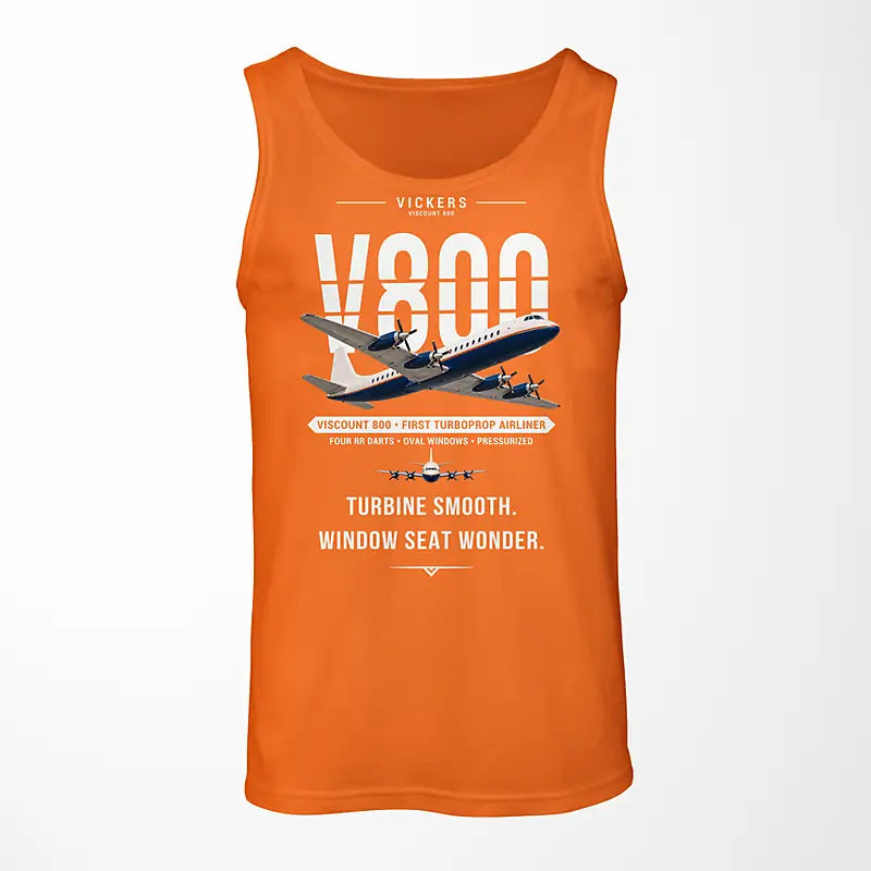 Vickers Viscount 800 - Original - Tank Top - Orange