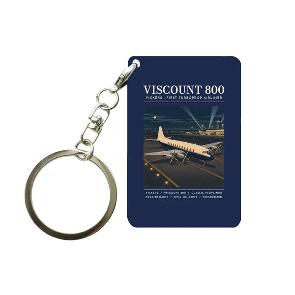 Vickers Viscount 800 - Poster - Key Chain - Navy Blue