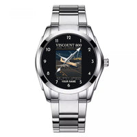 Thumbnail for Vickers Viscount 800 - Poster + Name - Stainless Steel Band - For Men