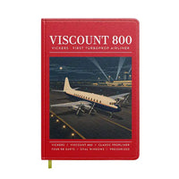 Thumbnail for Vickers Viscount 800 - Poster - Notebook - Red