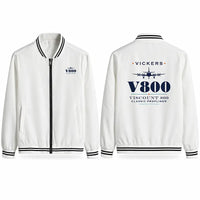 Thumbnail for Vickers Viscount 800 Stylish Jackets - Baseball Collar - Heritage - White