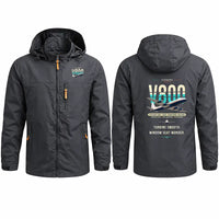 Thumbnail for Vickers Viscount 800 Stylish Jackets - Hooded Windbreaker - Original - Charcoal