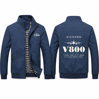 Thumbnail for Vickers Viscount 800 Stylish Jackets - Stand Collar - Heritage - Navy Blue