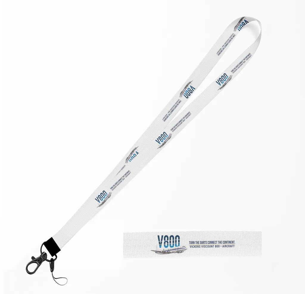 Vickers Viscount 800 lanyard - white