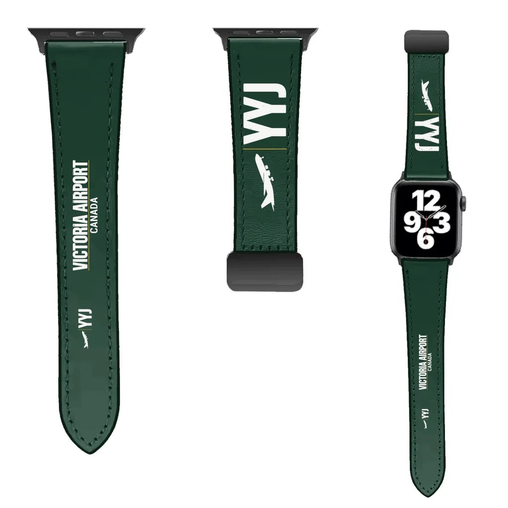 WBV6 | Victoria International Airport YYJ | Leather - Dark Green