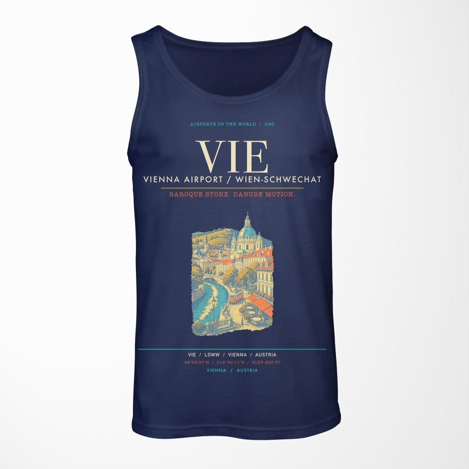 Vienna Airport VIE Tank Top - Dark Blue