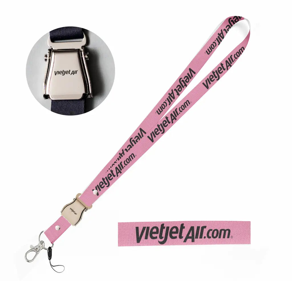 VietJet Air seat belt lanyard - pink